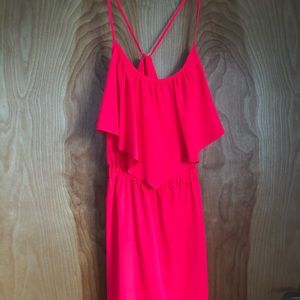 NEW! AEO Bright Pink Tie Back Dress